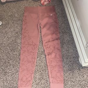 gymshark pink patterned leggings ALL PRICES NEGOTIABLE!